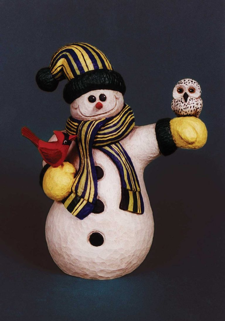 perky-snowman-woodcarving-illustrated