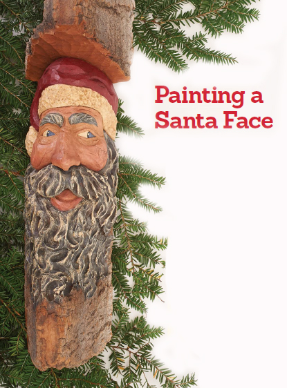 Painting Instructions: Cottonwood Bark Santa