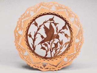 Fretwork Hummingbird Plate