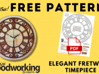 FREE PATTERN: Scroll This Elegant Fretwork Timepiece