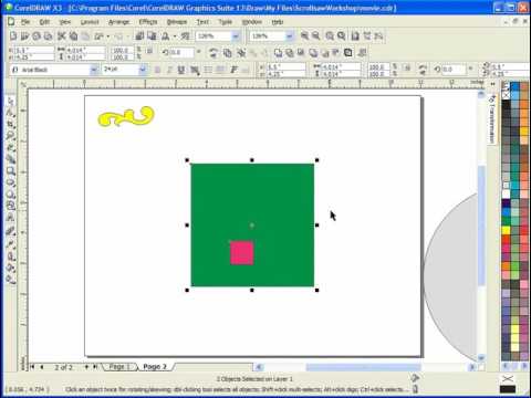Moving and Positioning Objects in Corel Draw