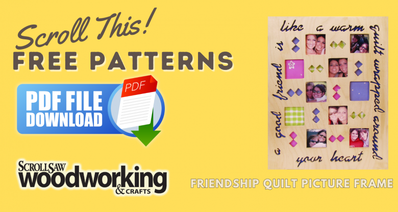 FREE PATTERN:  Friendship Quilt Picture Frame