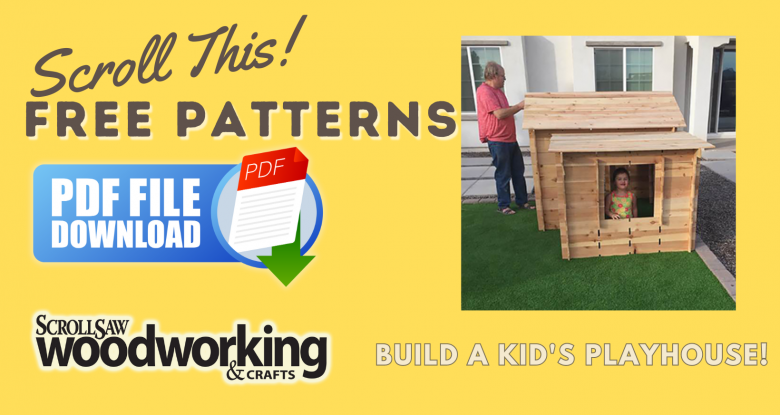FREE PLANS:  Build a Notched Board Playhouse!