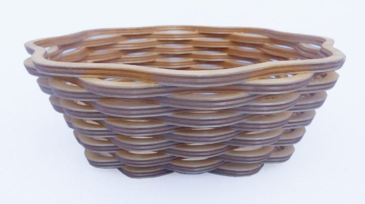 Scroll Sawn Wicker-Style Basket