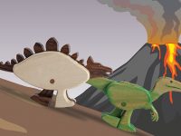 Dinosaur Ramp Walkers Race
