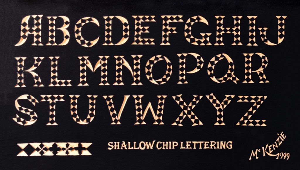 Chip Carved Letters