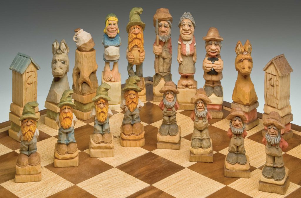 Free Patterns: Carve Your Own Hillbilly Chess Set