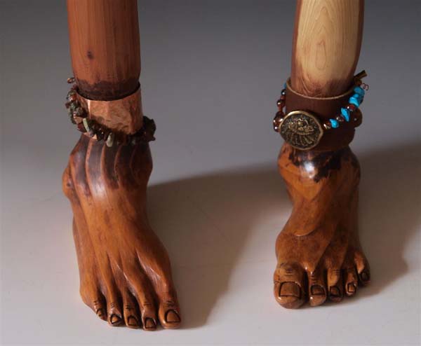 Janice Sloan of Spring Branch, Tex., earned the People's Choice Award with her Footed Canes.
