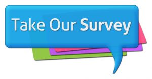 Take Our Survey Colorful Comment Symbol