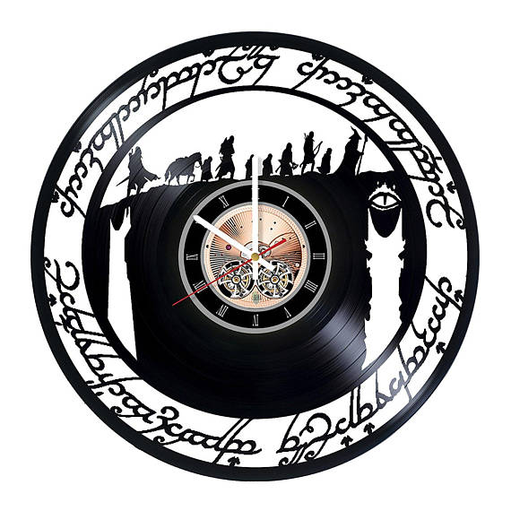 The Lord of the Rings "Two Towers" Vinyl Record Wall Clock