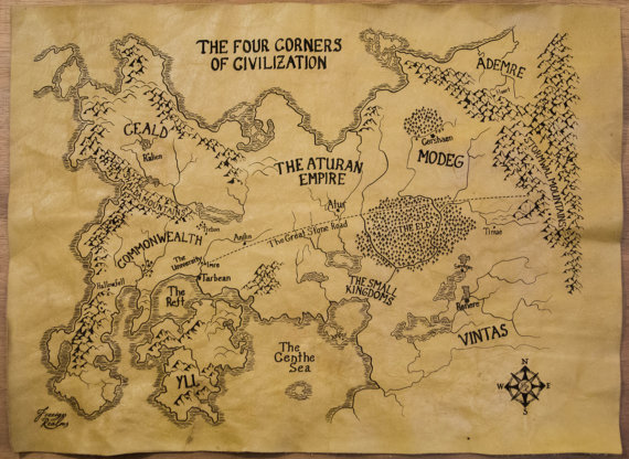 The Four Corners of Civilization - The Kingkiller Chronicles by Patrick Rothfuss