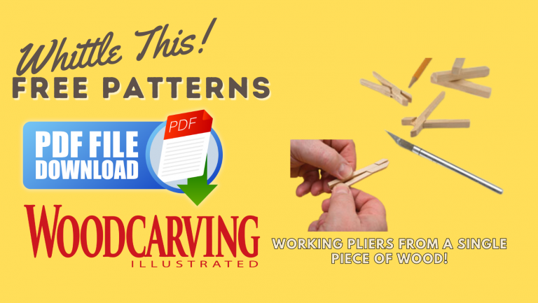 FREE PATTERN & TUTORIAL: Working Wooden Pliers from a Single Piece of Wood