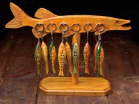 Carving Folk Art Fish Keychains
