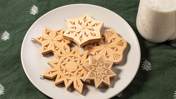Chip Carved Snowflakes